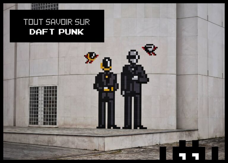 Tout savoir sur Daft Punk : le street-artiste Invader leur rend hommage près de la Philharmonie de Paris. Mais  vous, les connaissez-vous vraiment ?